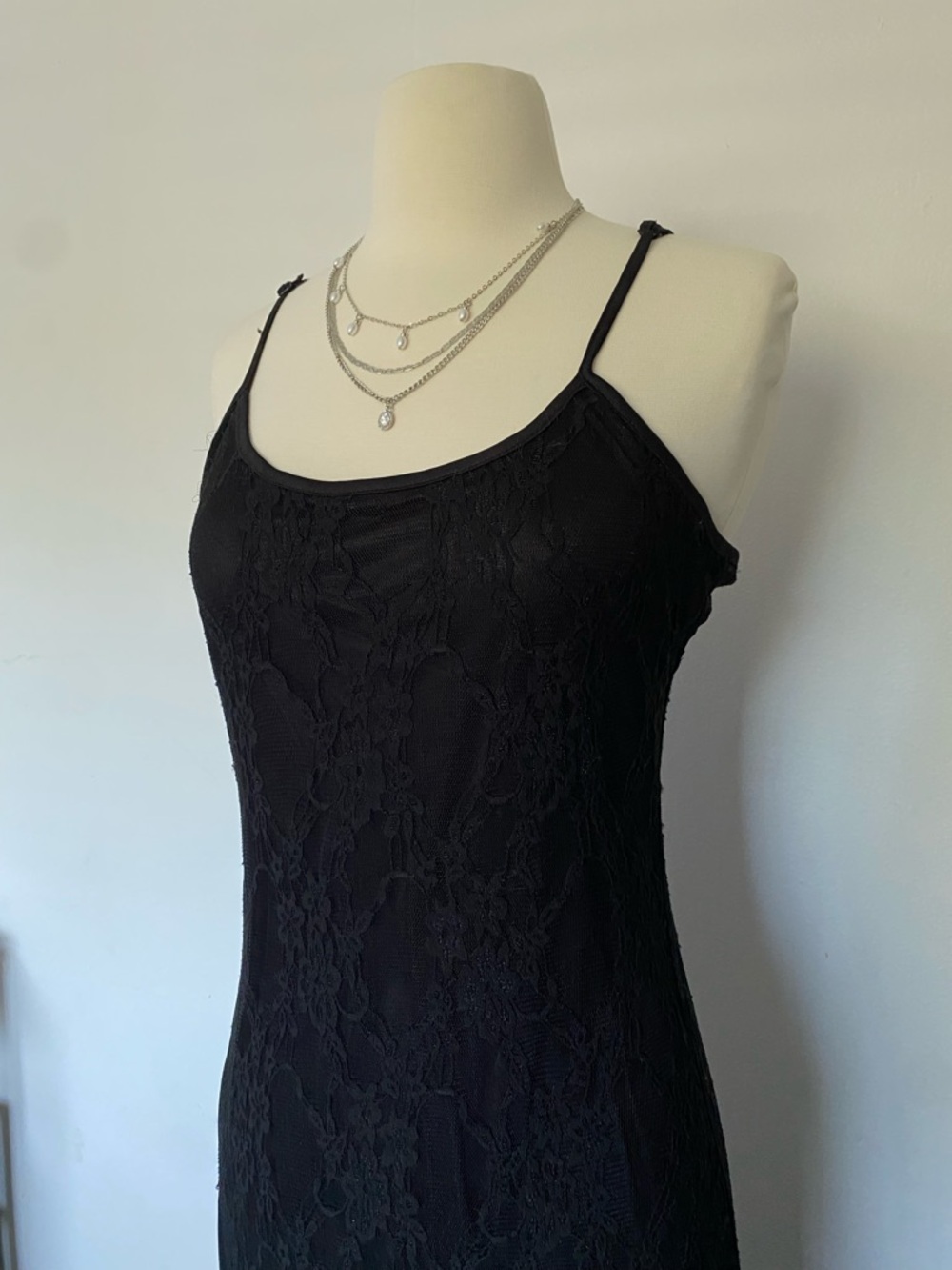 Jessica Simpson Black Lace Slip Dress - Picture 2 of 7